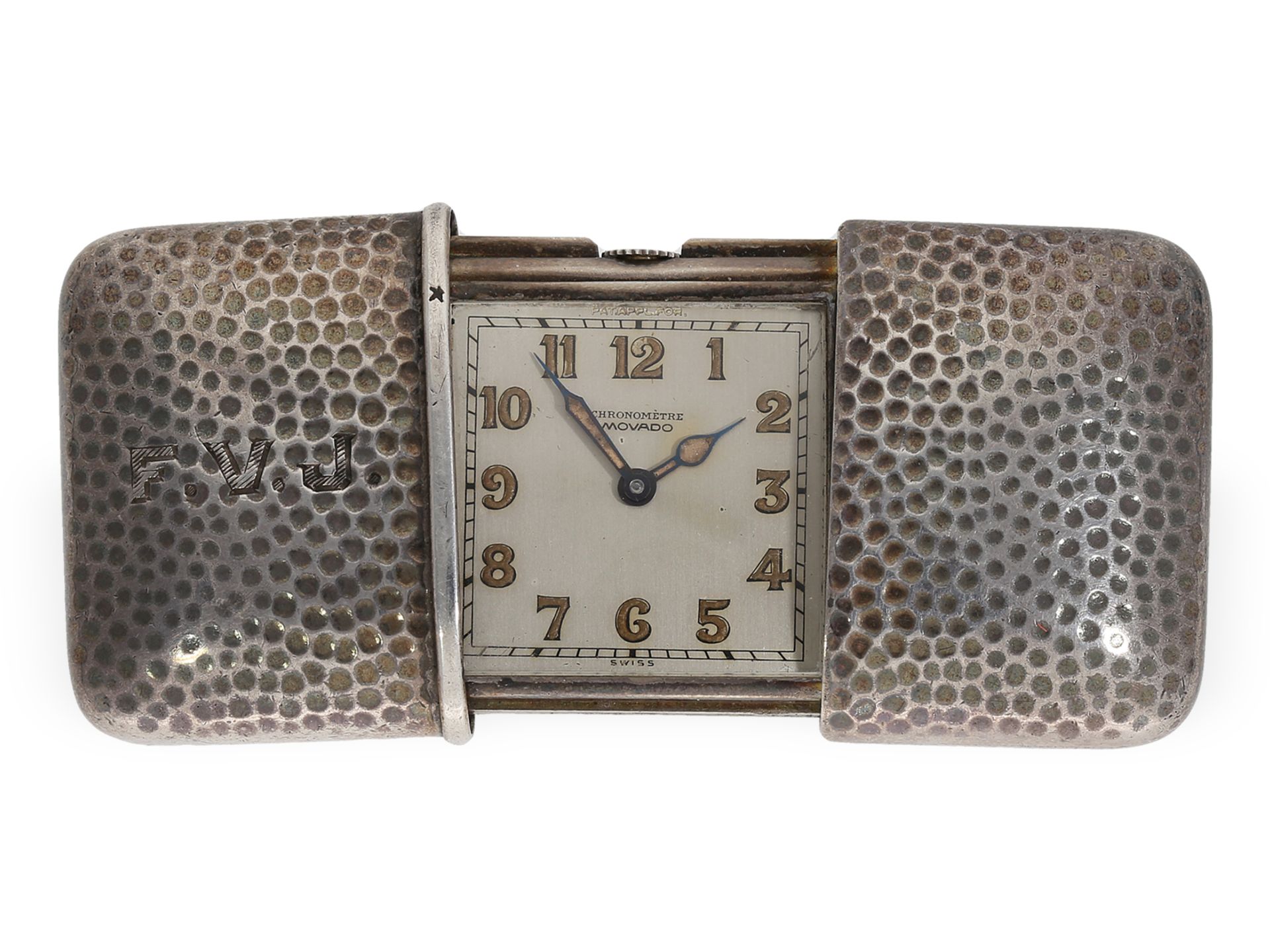 Pocket watch/travel watch: 4 Movado "CHRONOMETRE ERMETO", ca. 1950-60 - Image 7 of 8