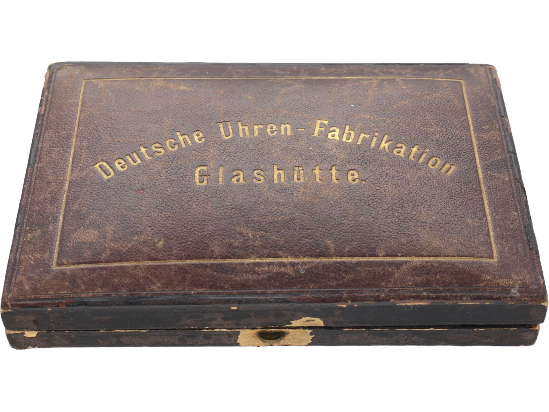 Taschenuhr: besonders große A. Lange & Söhne Glashütte Goldsavonnette mit Originalbox und - Bild 9 aus 9