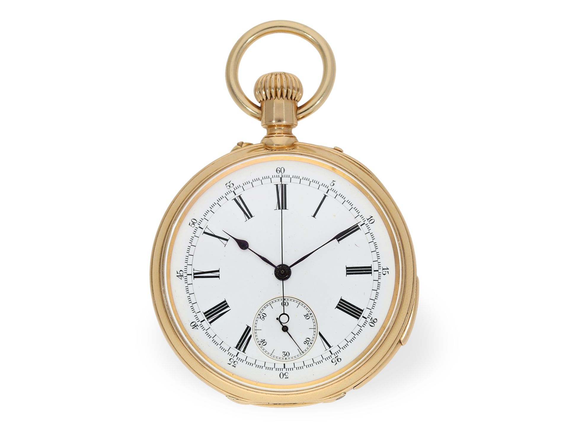 Pocket watch: Patek Philippe with double complication, chronograph and 5-minute repeater, Geneva 187