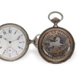 Pocket watch: heavy Geneva Ankerchronometer with splendour case, B. Haas Jeune Paris-Geneve No.16067