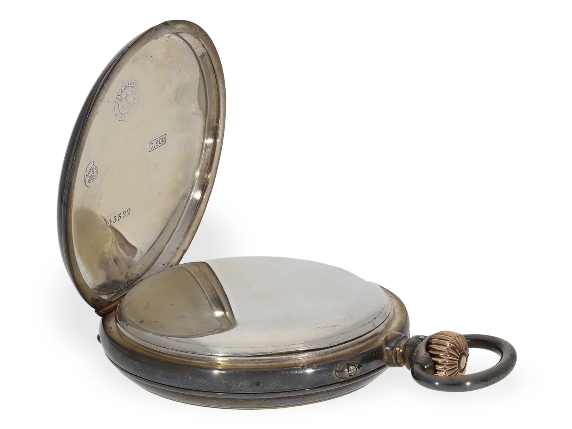 Pocket watch: A. Lange & Söhne precision pocket watch, Glashütte ca. 1902 - Image 3 of 5