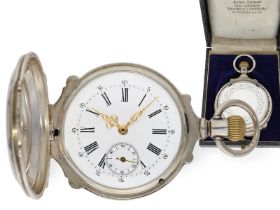 Taschenuhr: ungewöhnliches, schweres Wippenchronometer für den amerikanischen Markt, ca. 1880: Ca.