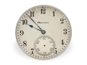 Taschenuhr: äußerst seltenes Chronometerwerk, vermutlich Schuluhr, möglicherweise Glashütte, um