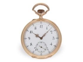 Taschenuhr: seltenes Genfer Ankerchronometer, hochfeines Werk, Max Mayer/ Jaccard du Gros Genf um