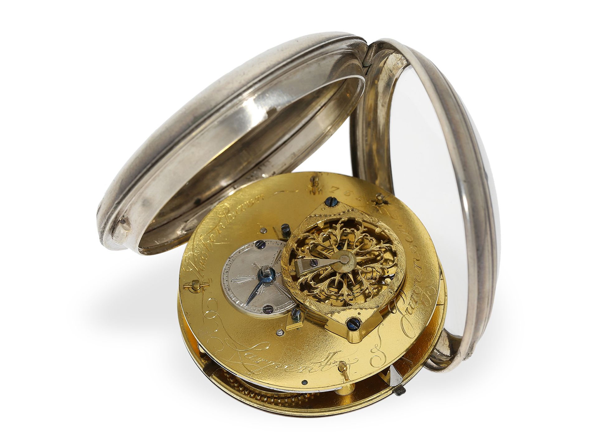 Pocket watch: very early large watch of the Jürgensen Dynasty, L & J Kjöbenhavn No.1761, ca. 1794 - Image 2 of 4