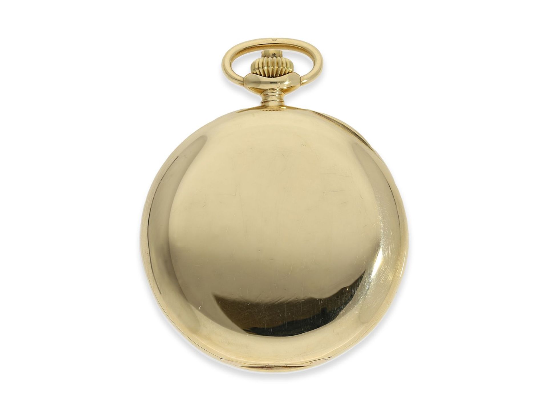 Pocket watch: fine 18K gold doctor's chronograph, Longines, ca. 1915, Ankerchronometer quality - Image 6 of 6