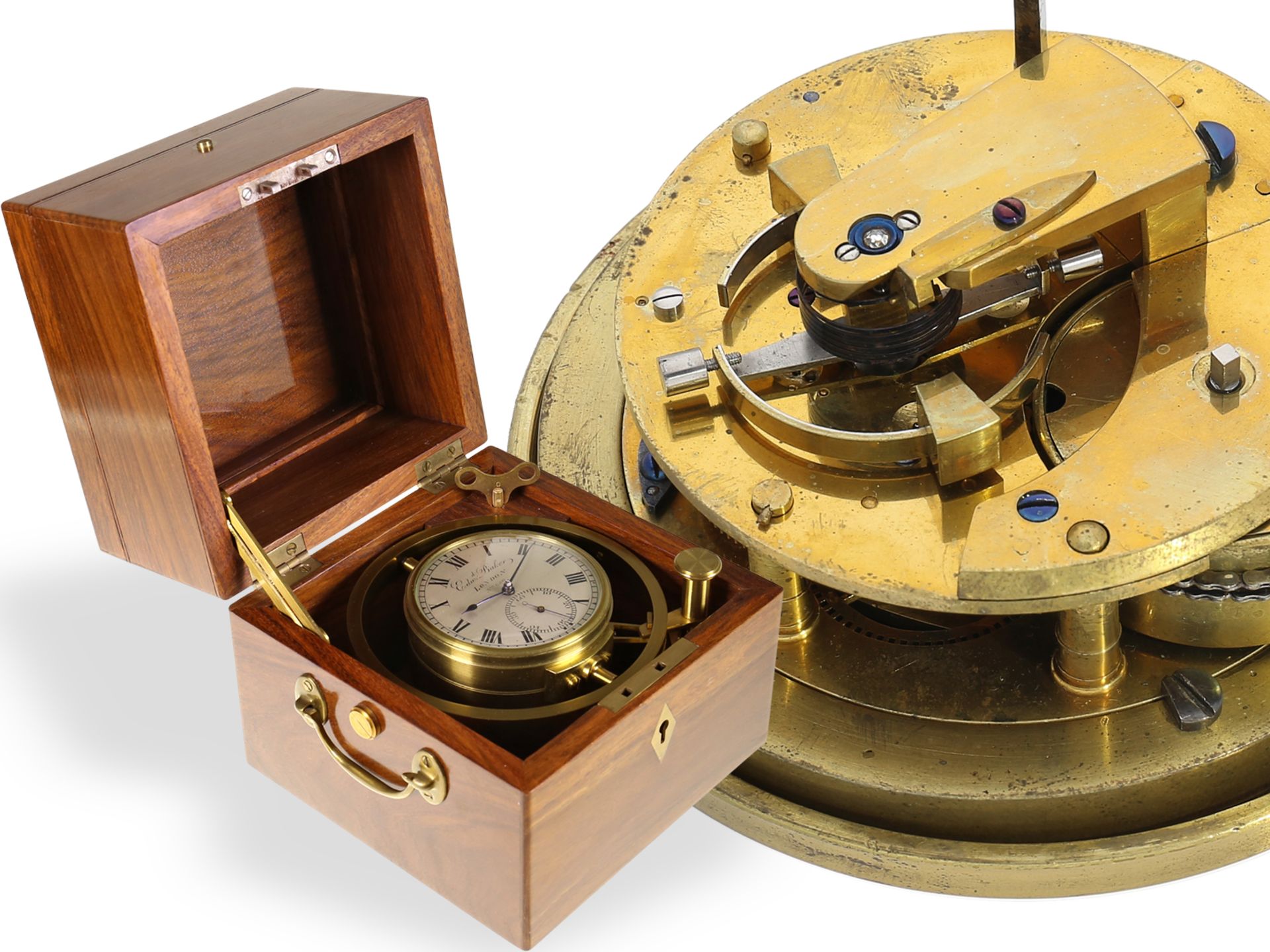 Marine chronometer: important English one-day chronometer, Thomas Earnshaw London No.680, ca.1820