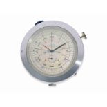 Navigation watch: Longines rarity, siderograph "Aero" Marine Nationale Aeronotique Navale with doubl