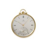 Pocket watch: very fine 18K dress watch by Omega, Art déco, from the 1930s