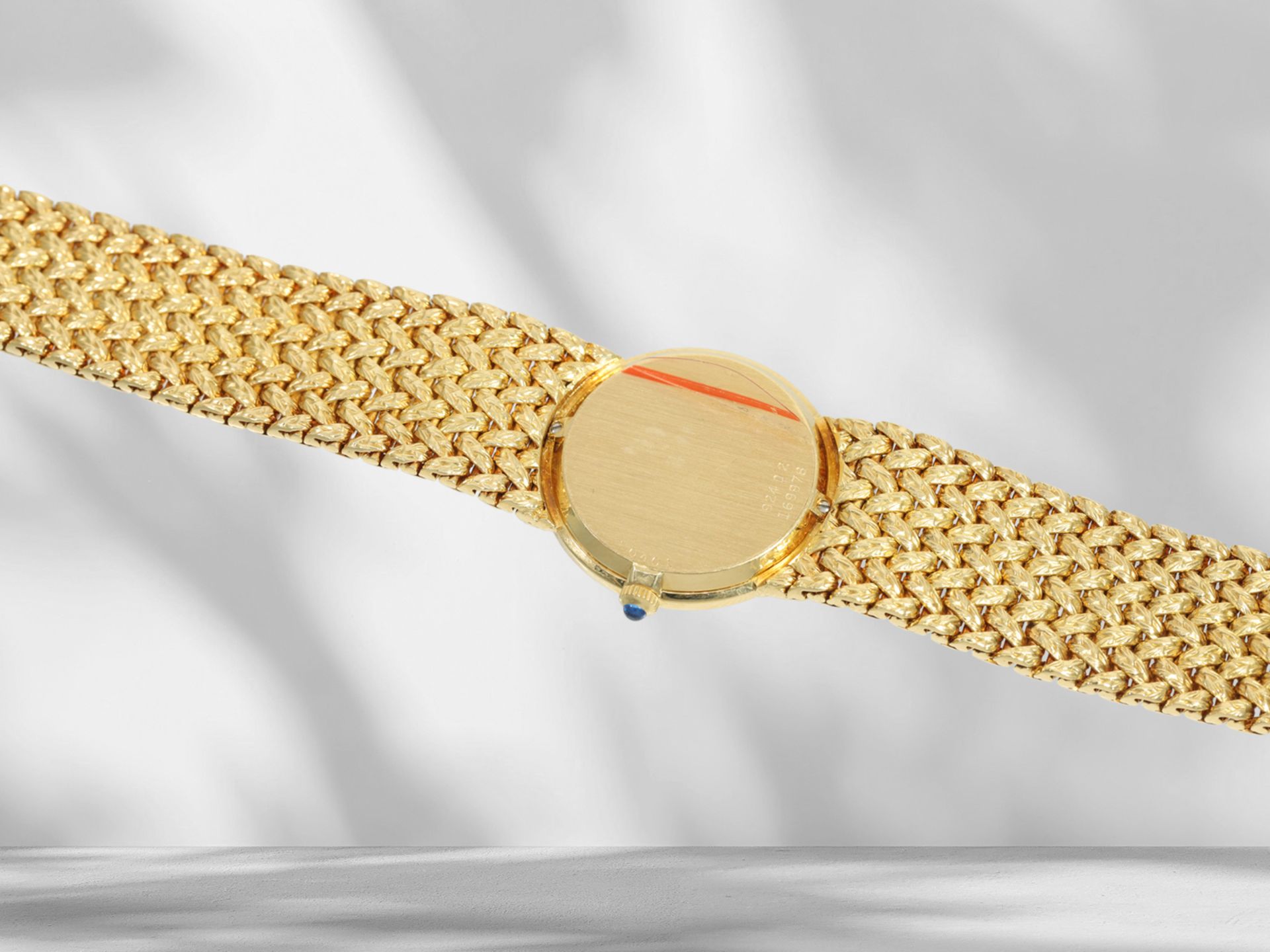 Wristwatch: like new, luxurious and very thin ladies' watch by Piaget/Cartier, Ref: 924 D 2, 18K gol - Image 4 of 4