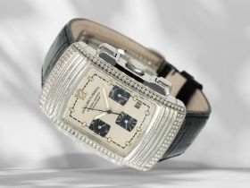 Armbanduhr: luxuriöser Chronograph mit Brillantbesatz, Chronometer "Fouga" by Mauboussin