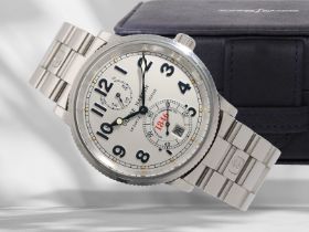 Armbanduhr: Ulysse Nardin Marine-Chronometer "1846" mit Originalbox und Garantiekarte/Begleitpapiere