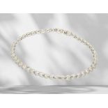 Bracelet: high-quality, handcrafted tennis bracelet with brilliant-cut diamonds, approx. 1.26ct