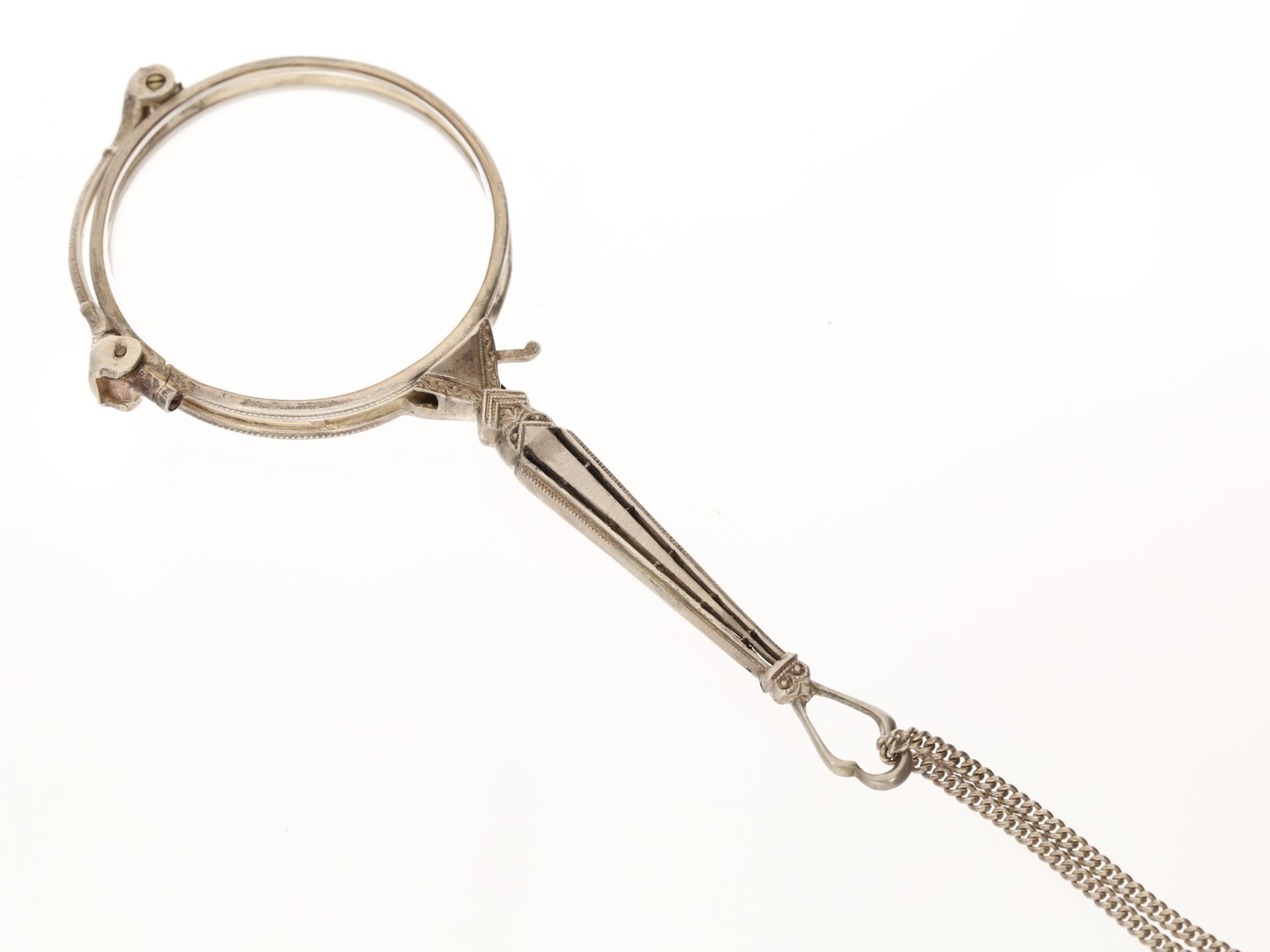 Silberne Lorgnette, Jugendstil, vermutlich um 1920