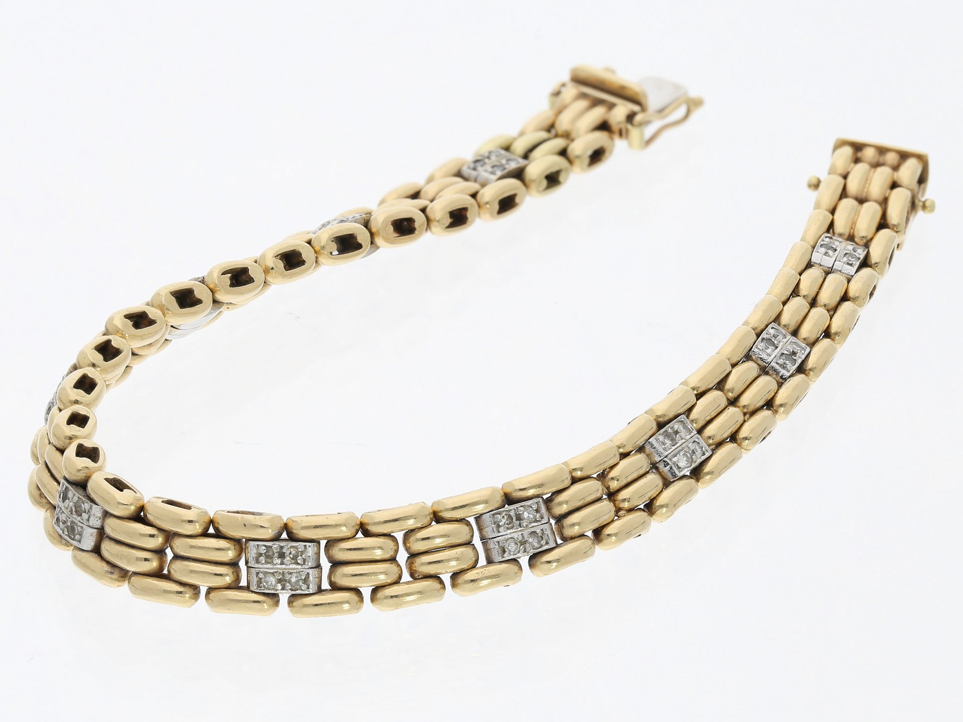 Armband: Goldschmiedearmband mit Diamanten - Bild 3 aus 4