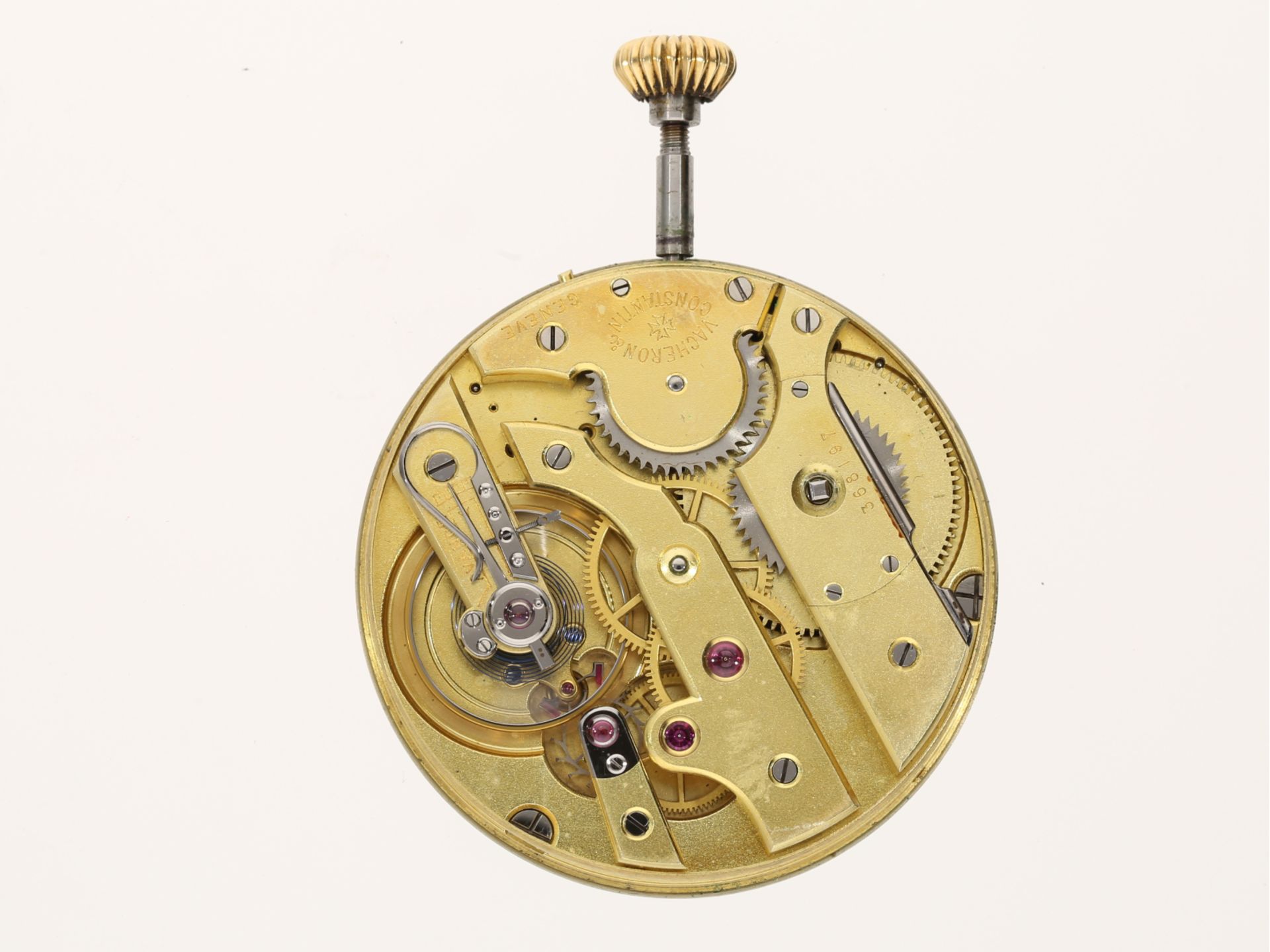 Taschenuhr: Vacheron & Constantin Chronometerwerk mit Zifferblatt - Image 2 of 2
