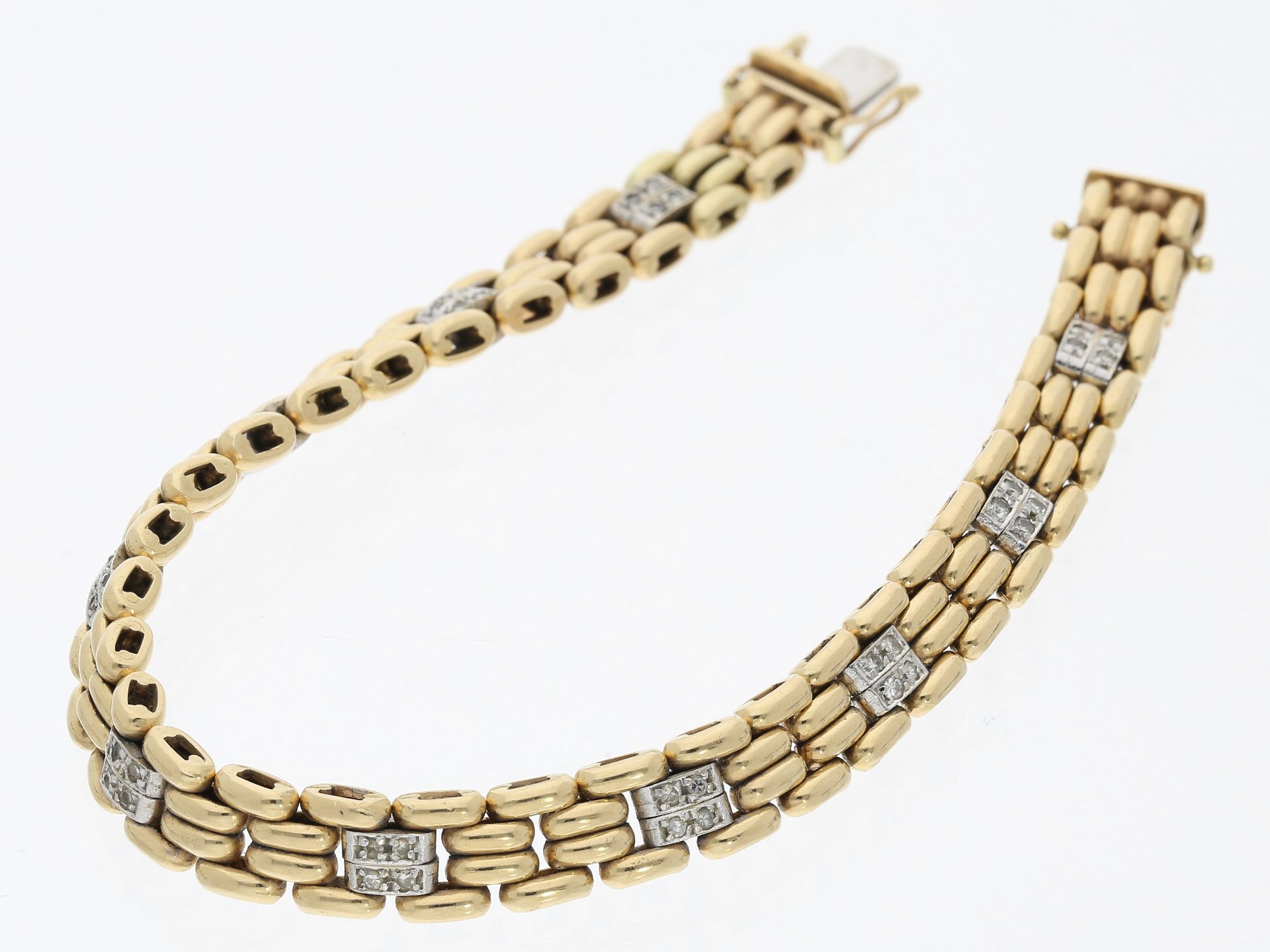 Armband: Goldschmiedearmband mit Diamanten - Bild 2 aus 4