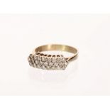 Ring: vintage Brillant-Goldschmiedering, ca. 0,38ct