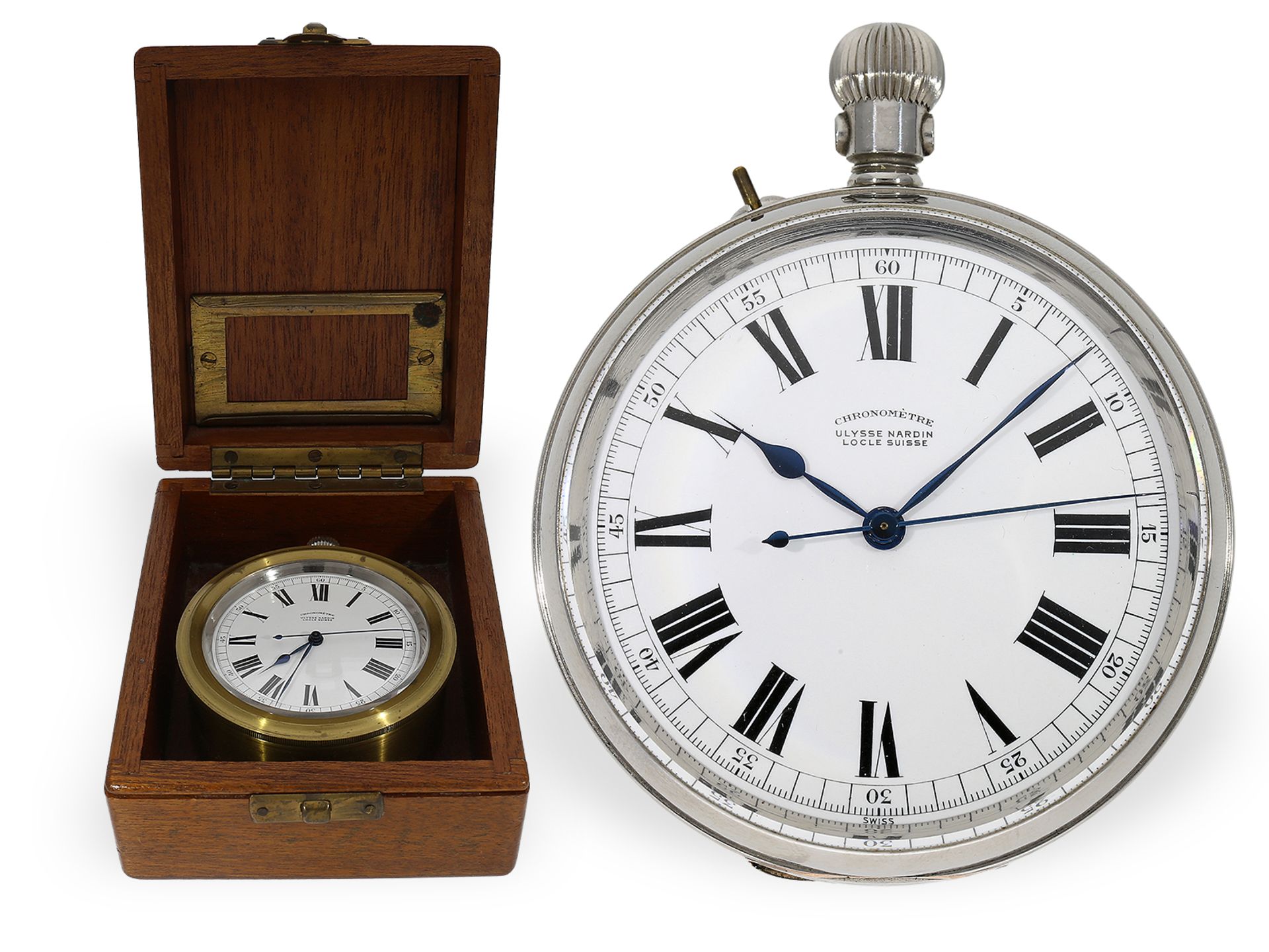Hervorragend erhaltenes, nahezu neuwertiges Beobachtungschronometer, Ulysse Nardin für das englische