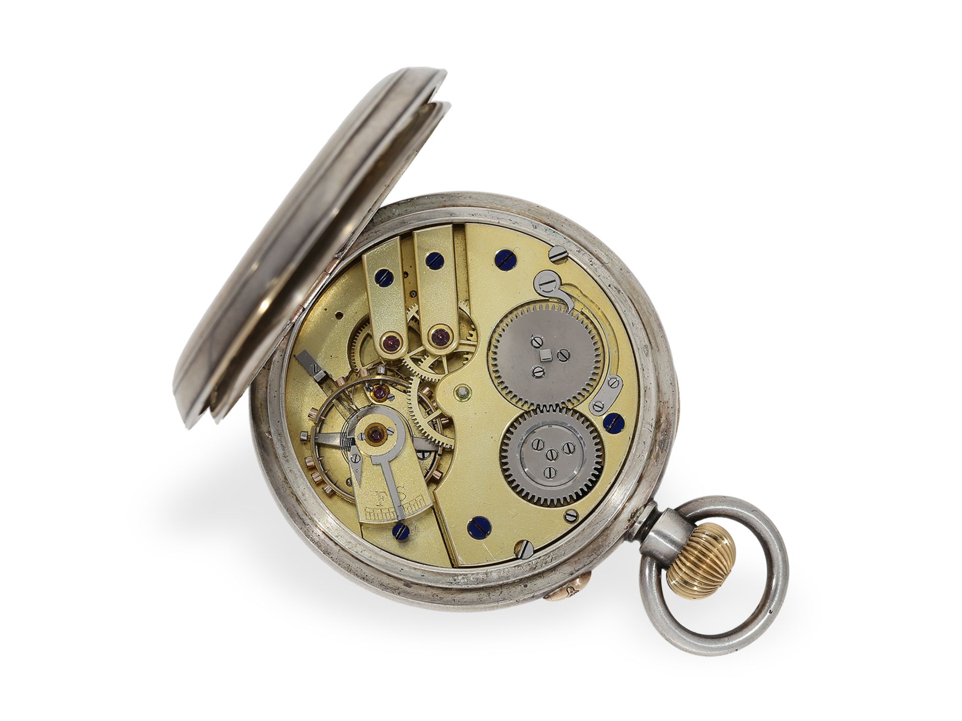 Taschenuhr: hochfeines Taschenchronometer August Ericsson No.351, ca.1890 - Bild 2 aus 6
