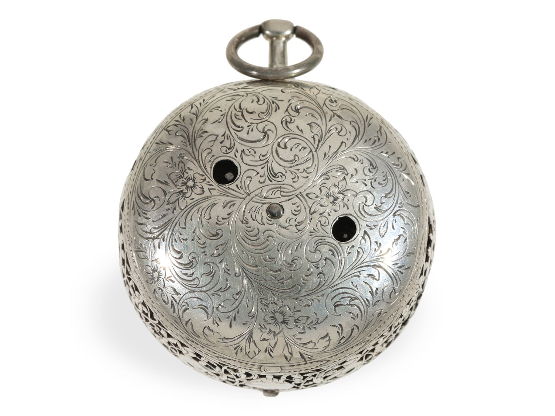 Pocket watch: early single-hand oignon with alarm, Jean Hubert Rouen, ca. 1680 - Image 3 of 12