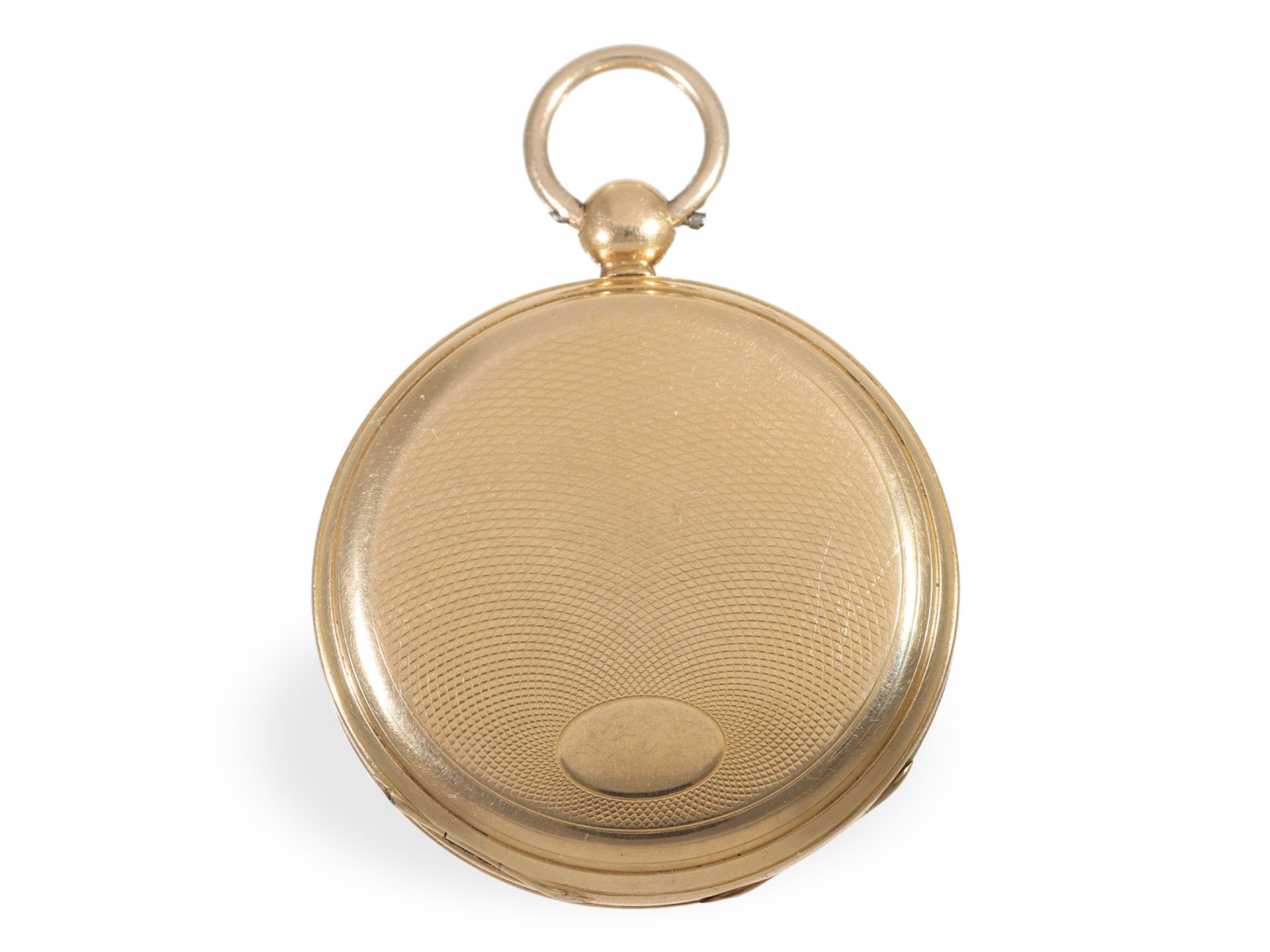 Pocket watch: pink gold lepine in very good condition, ca. 1840 - Image 4 of 4