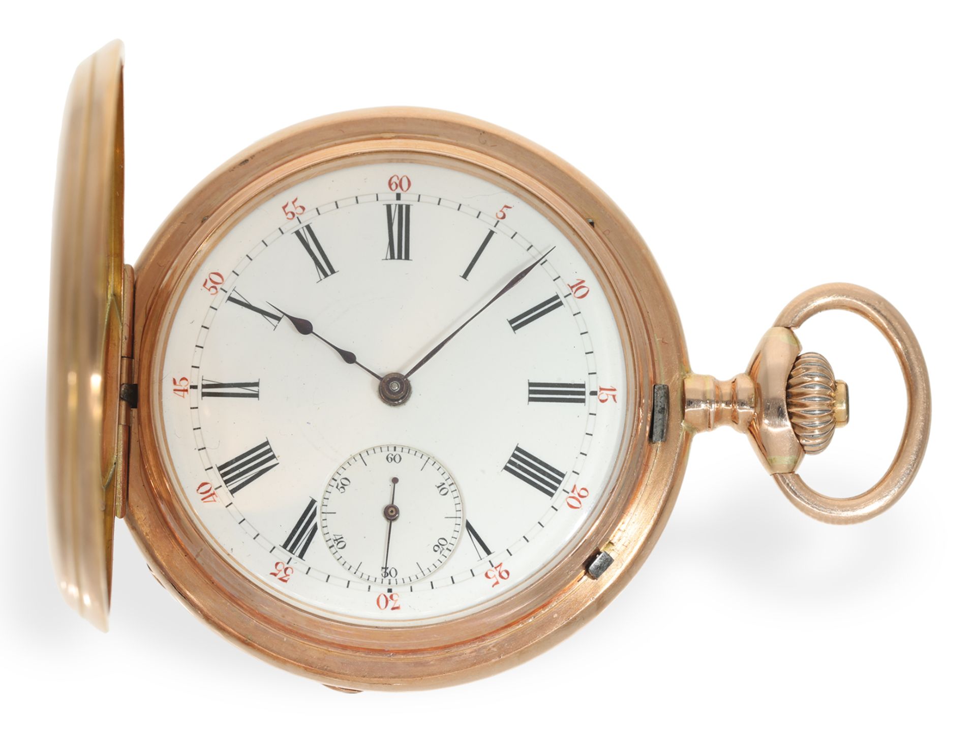 Taschenuhr: Hochfeines Taschenchronometer 1er Qualität Gebrüder Eppner Berlin No. 69420, ca. 1889