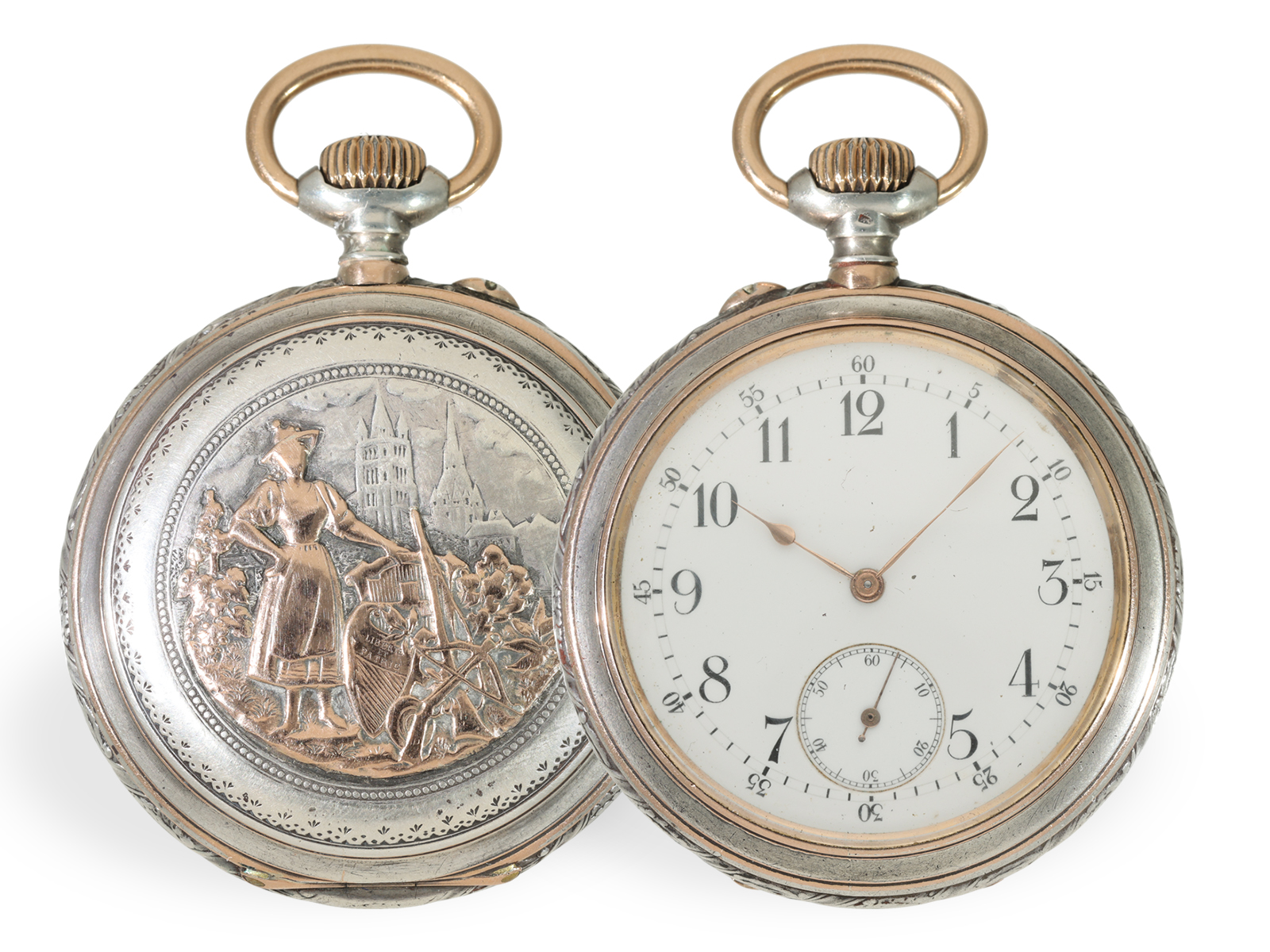 Pocket watch: very rare marksman's watch of fantastic quality, Piguet-Capt Lausanne 1894