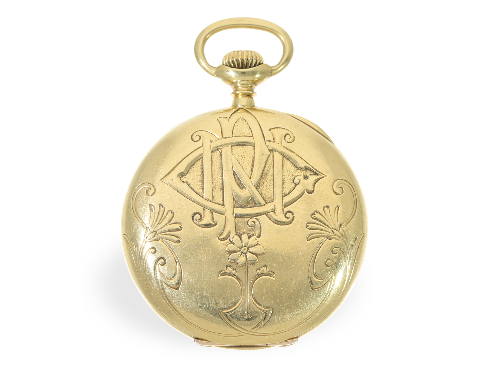 Pocket watch: historically interesting, very fine Patek Philippe with Art Nouveau case, Geneva 1909 - Image 2 of 6