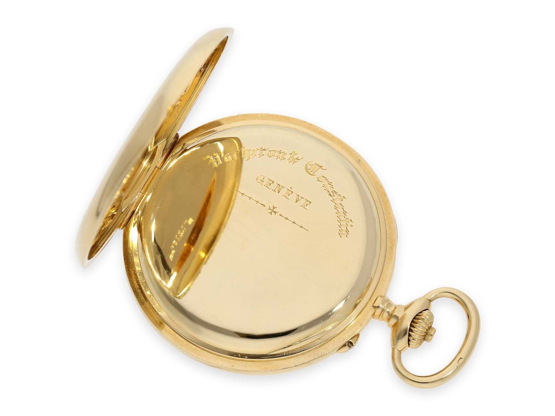 Taschenuhr: exquisites Vacheron & Constantin Ankerchronometer mit Chronograph und Register, nahezu n - Bild 5 aus 11