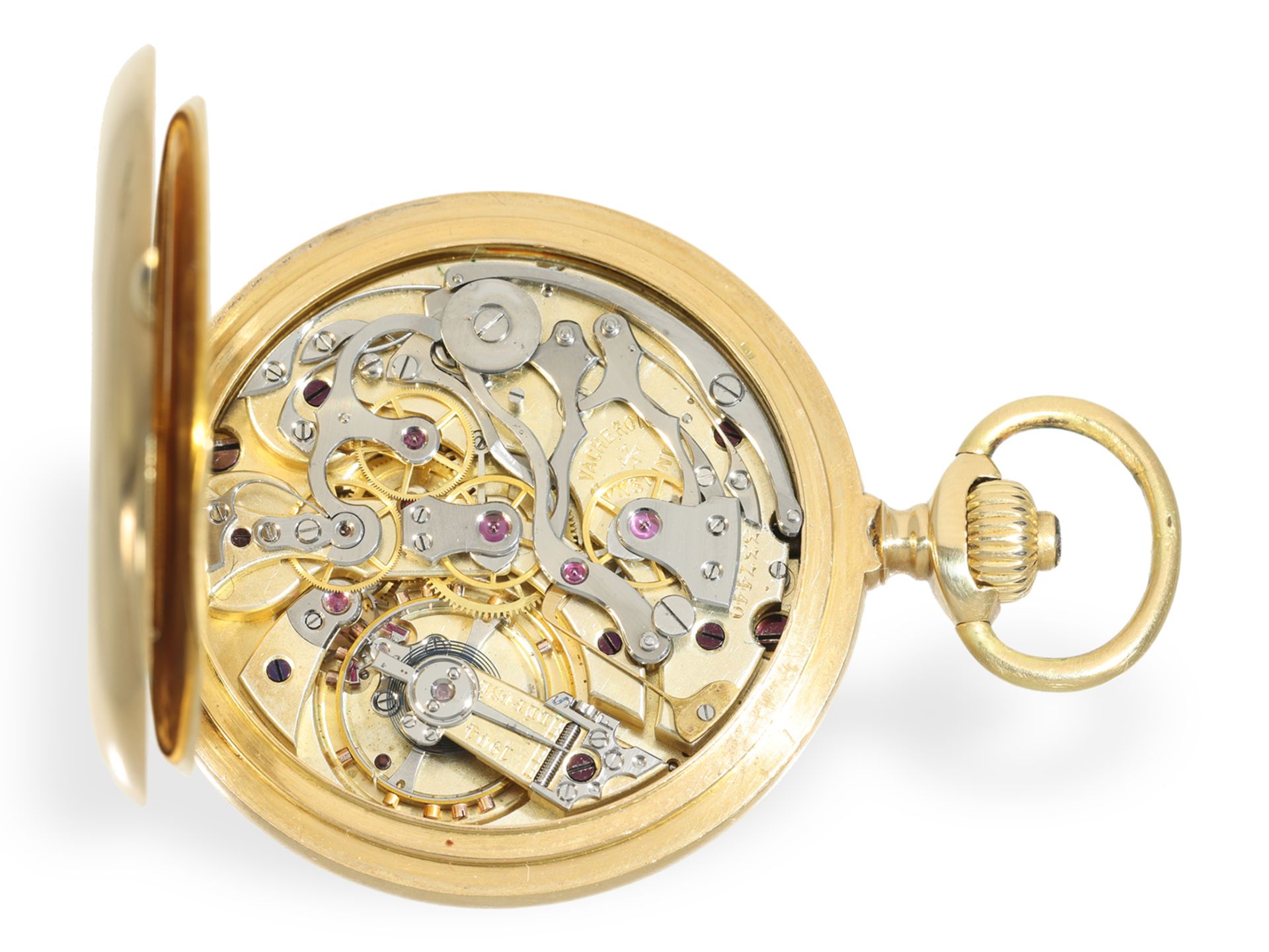 Pocket watch: extremely fine Vacheron & Constantin "Chronograph Compteur", ca. 1905 - Image 3 of 7