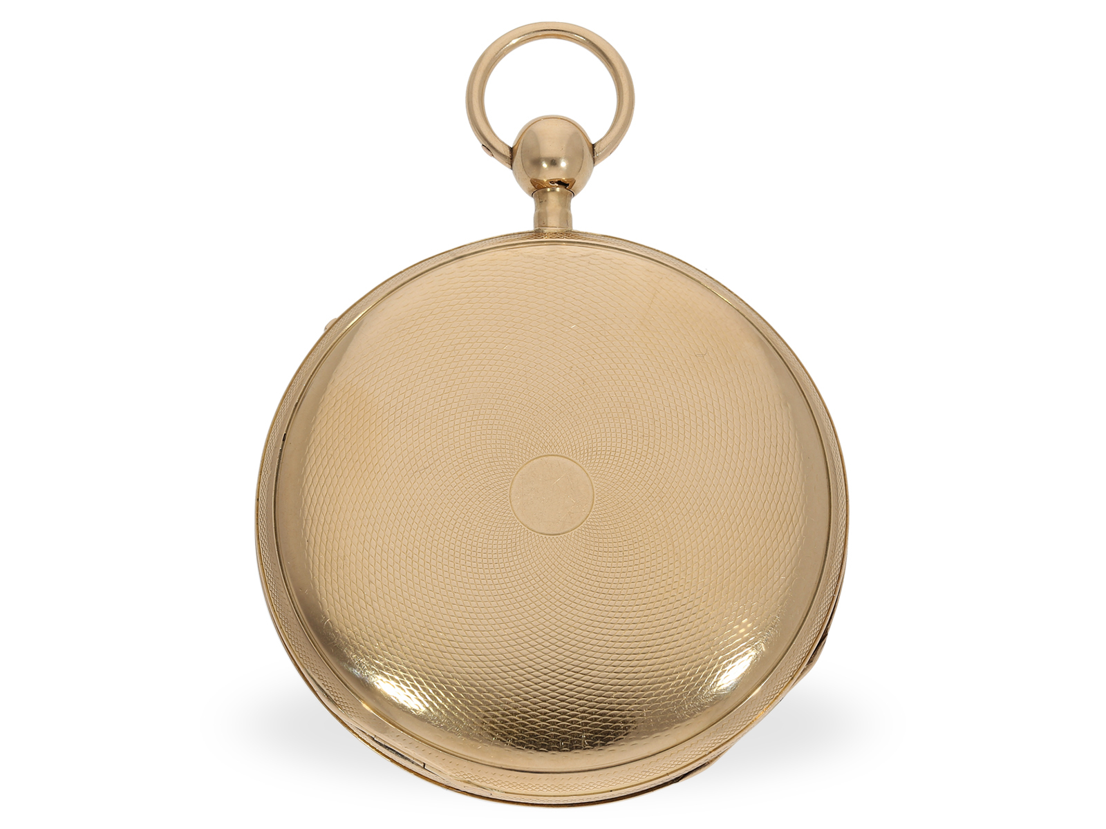 Pocket watch: large lepine with ruby cylinder and repeater, fine movement quality, ca. 1810 - Image 5 of 5