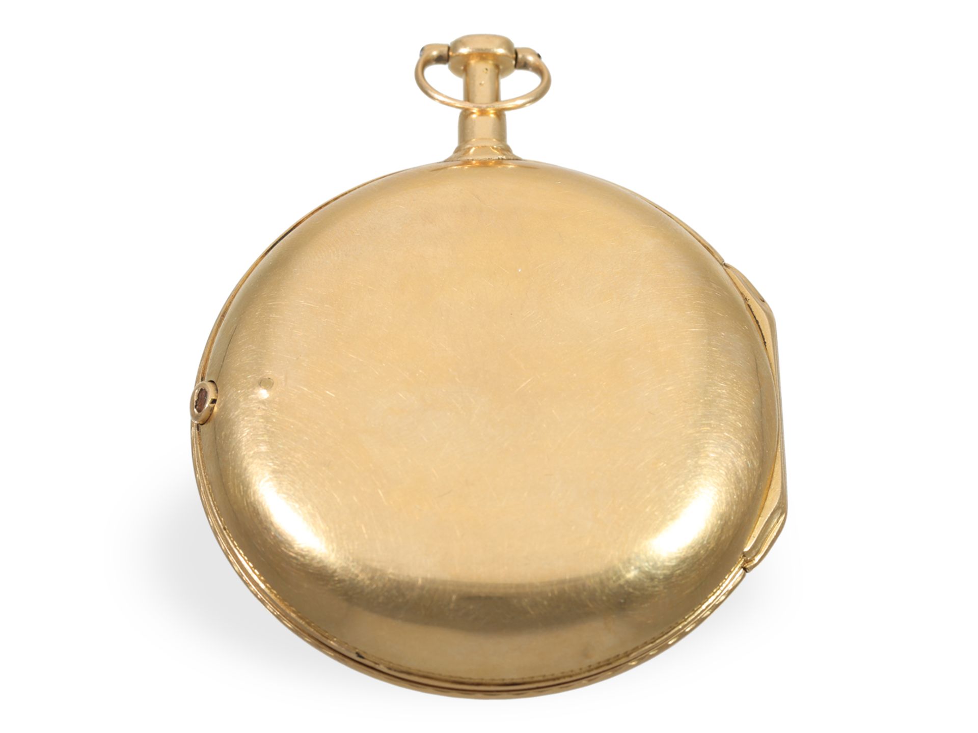 Pocket watch: absolute rarity, Pouzait with jumping seconds and calendar, signed Pouzait, ca. 1790 - Image 4 of 4