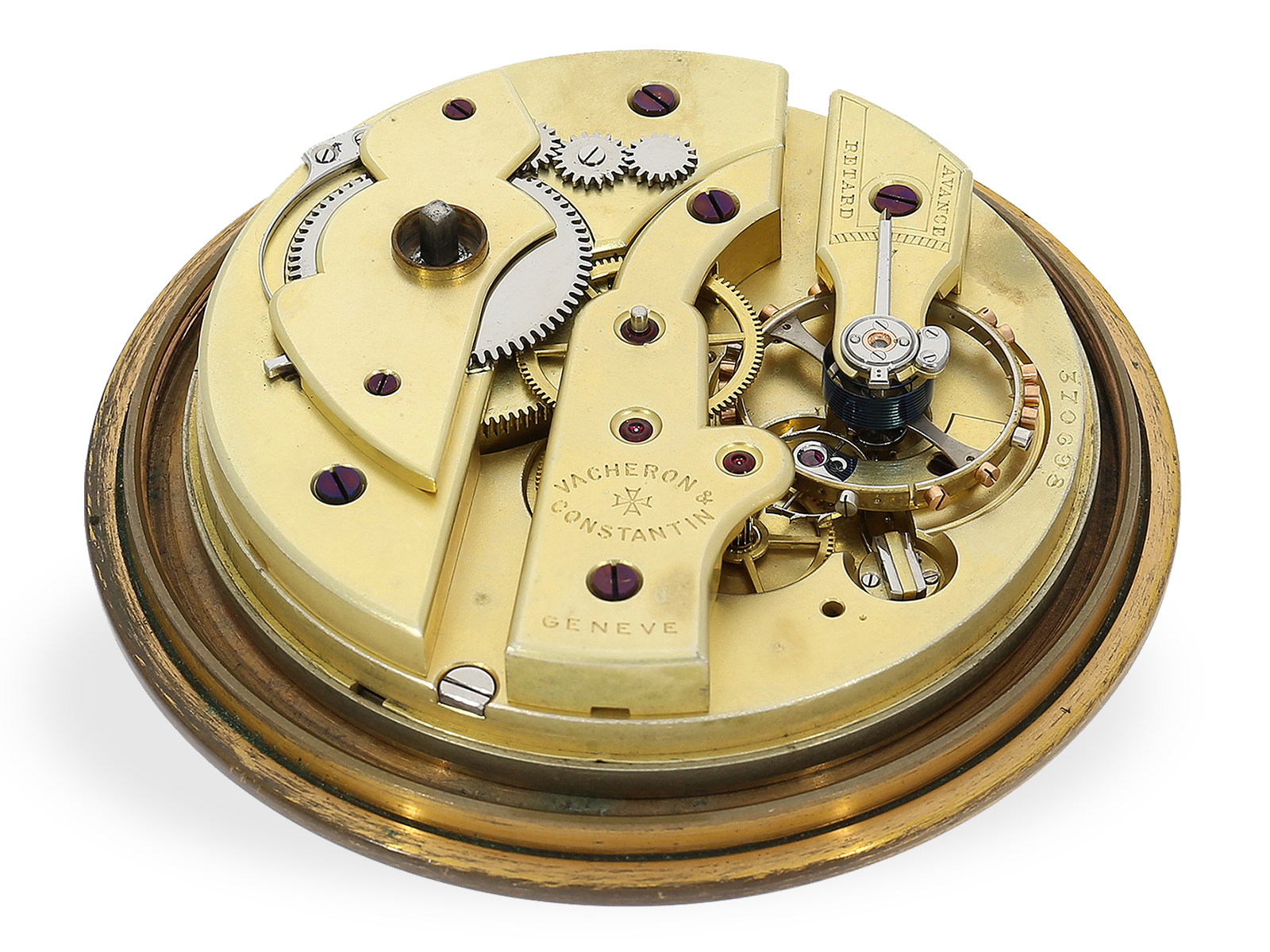 Extremely rare, small 2-day chronometer, Vacheron & Constantin No. 370698, with extract from the arc - Image 6 of 6