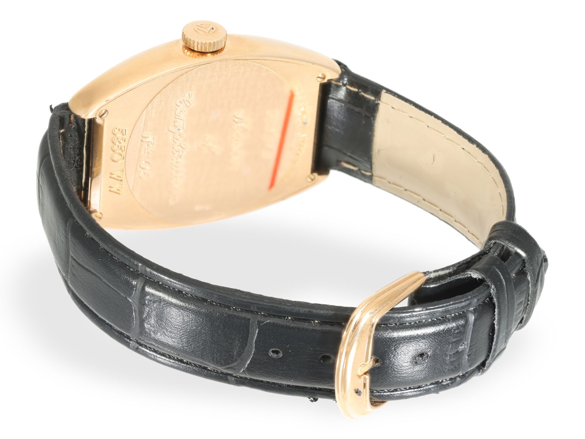 Armbanduhr: Äußerst seltenes Chronometer, Franck Muller Cloisonne "Americas" GMT Ref. 5850 WW, 18K R - Bild 3 aus 9