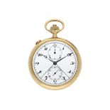 Pocket watch: extremely fine Vacheron & Constantin split-seconds chronograph with register, No. 1154