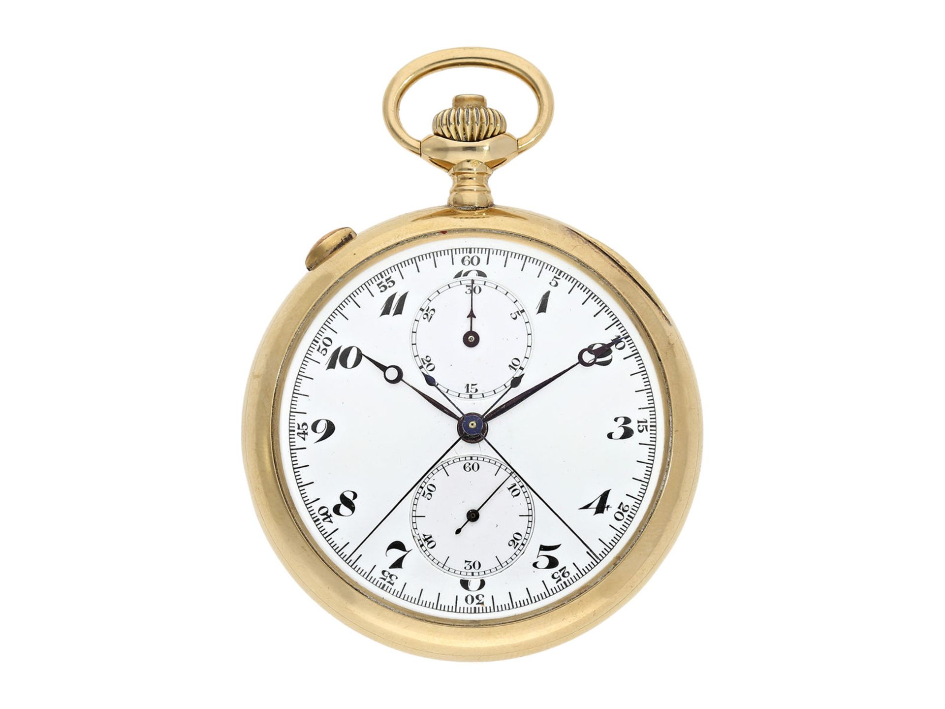 Pocket watch: extremely fine Vacheron & Constantin split-seconds chronograph with register, No. 1154