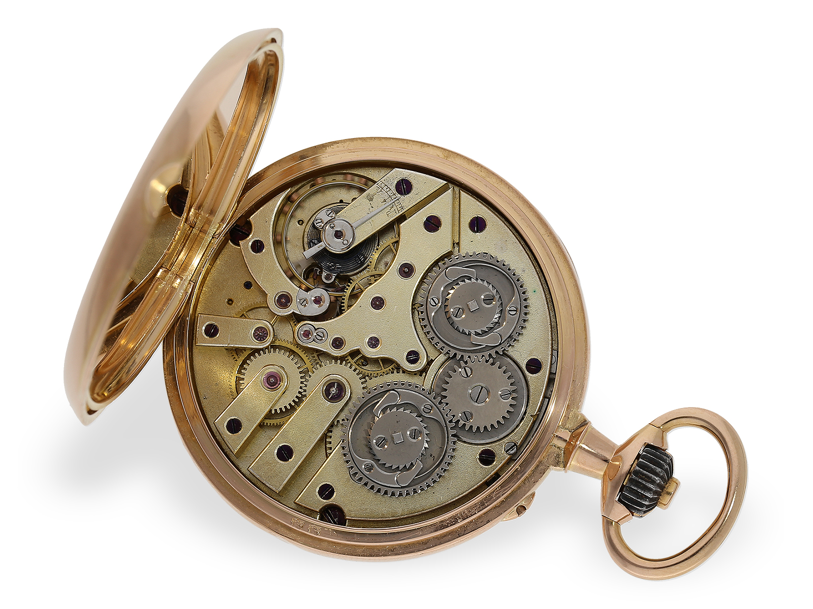 Pocket watch: very fine "Seconde Morte" in top quality, Demarets Paris, ca. 1890, former aristocrati - Image 2 of 6