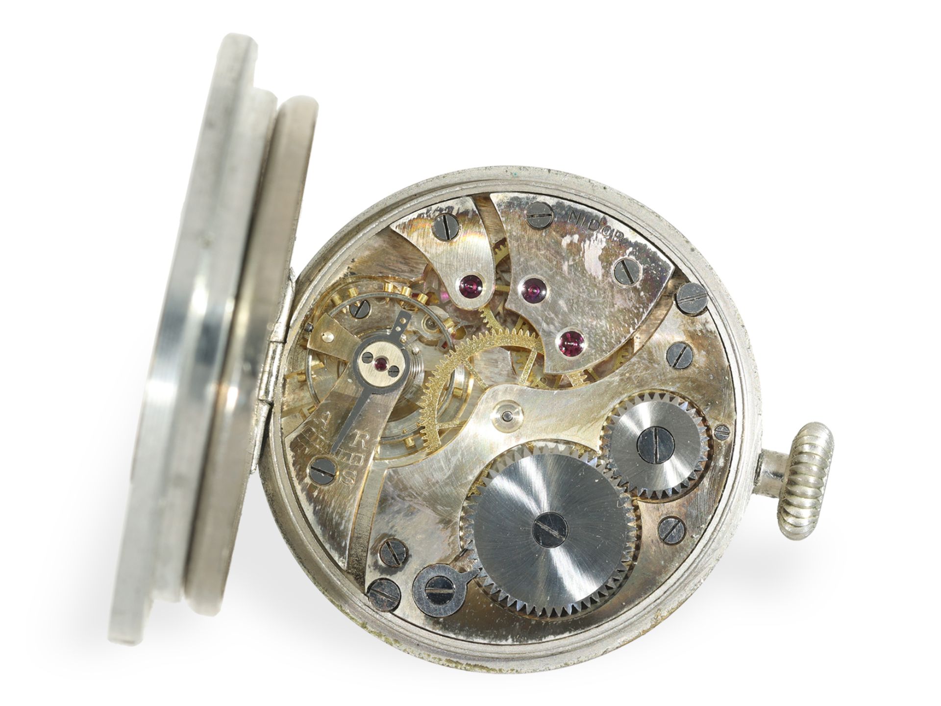 Pilot's watch/board watch: extremely rare Nidor pilot's watch from the Second World War - Image 2 of 4