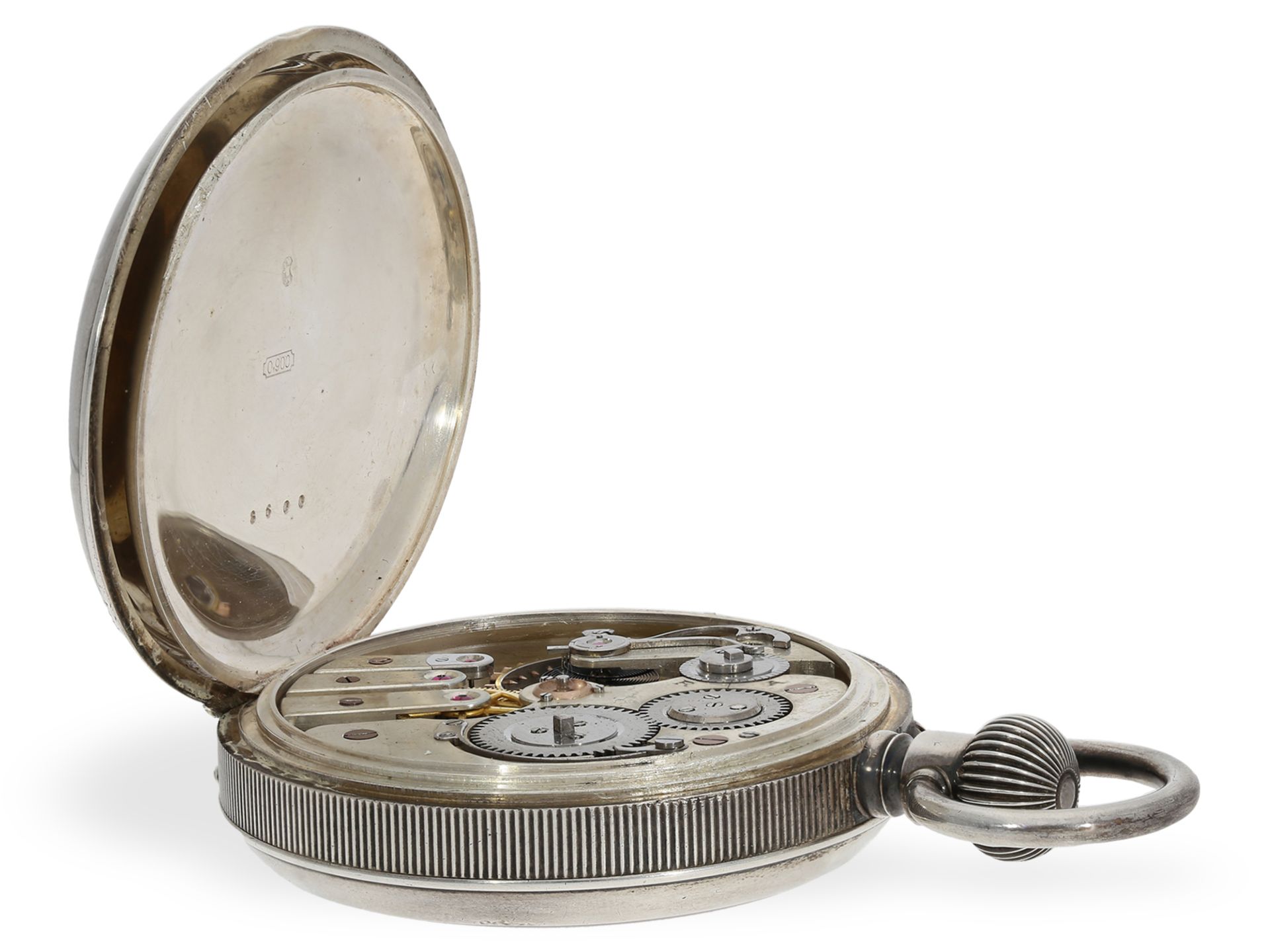 Taschenuhr: äußerst seltenes Ulysse Nardin Chronometer mit elektrischer Kontaktvorrichtung, ca.1880 - Bild 4 aus 5