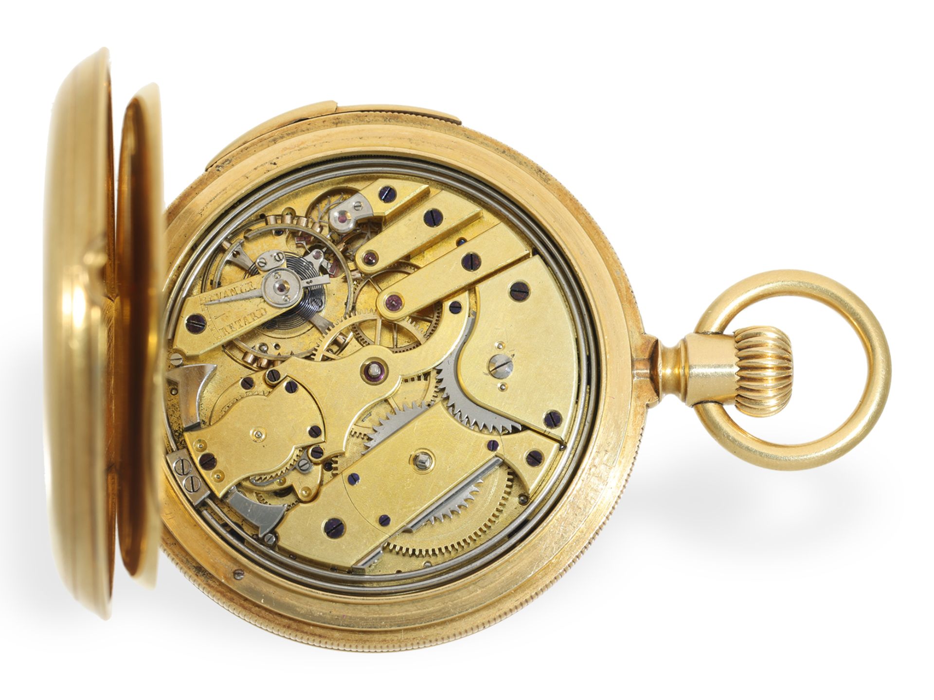 Pocket watch: historically interesting Patek Philippe gold hunting case watch with 5-minute repeater - Image 2 of 7