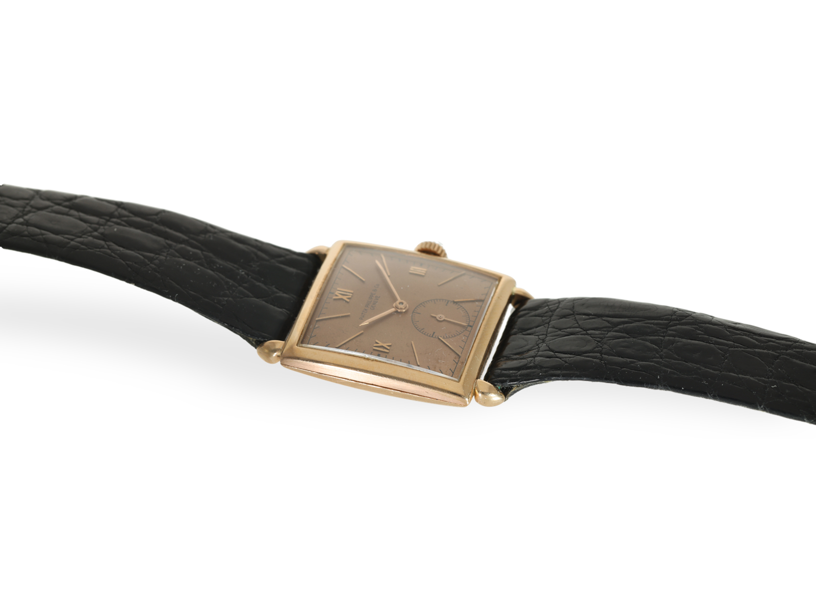 Wristwatch: early Patek Philippe men's watch "Pink", 1940s - Image 4 of 8