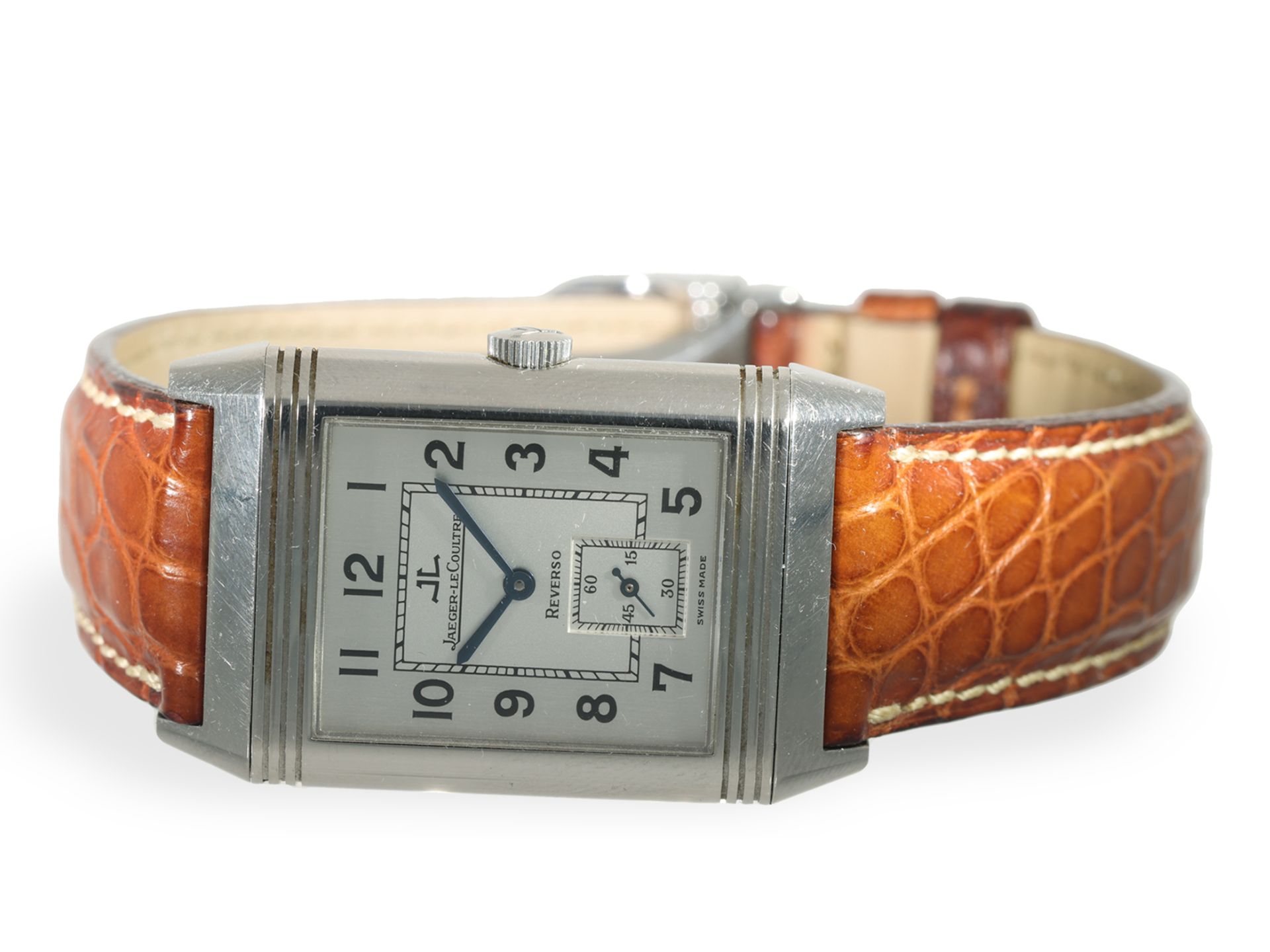 Armbanduhr: edle Herrenuhr von LeCoultre, "Reverso Grande Taille" Ref.270.8.62 - Bild 3 aus 7