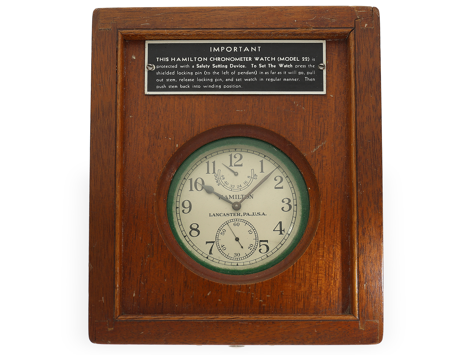 American marine chronometer from WW2, Hamilton Model 22, 1942