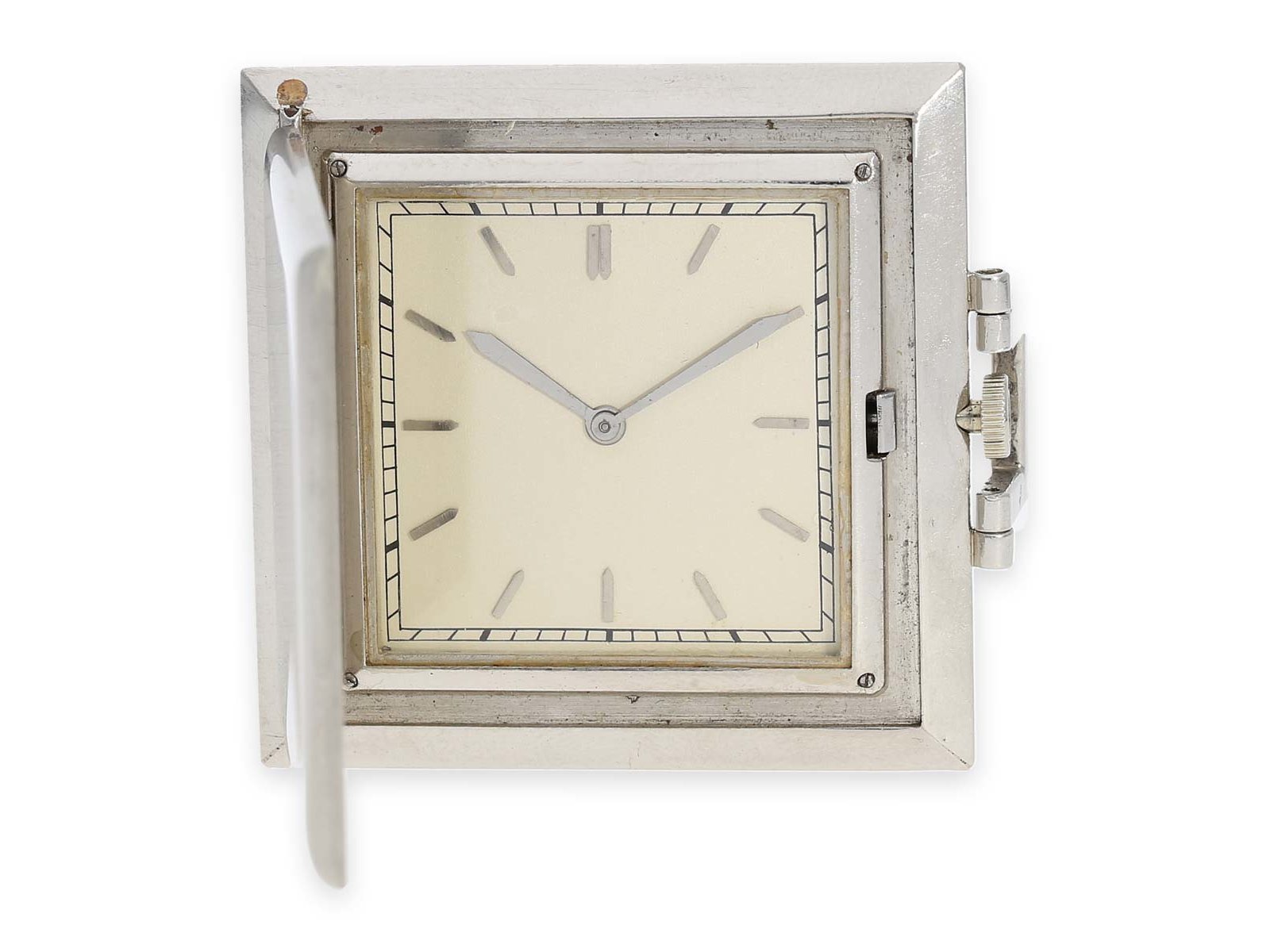 Pocket watch/ dress watch: extremely rare square dress watch from the Art Deco period, Vacheron & Co