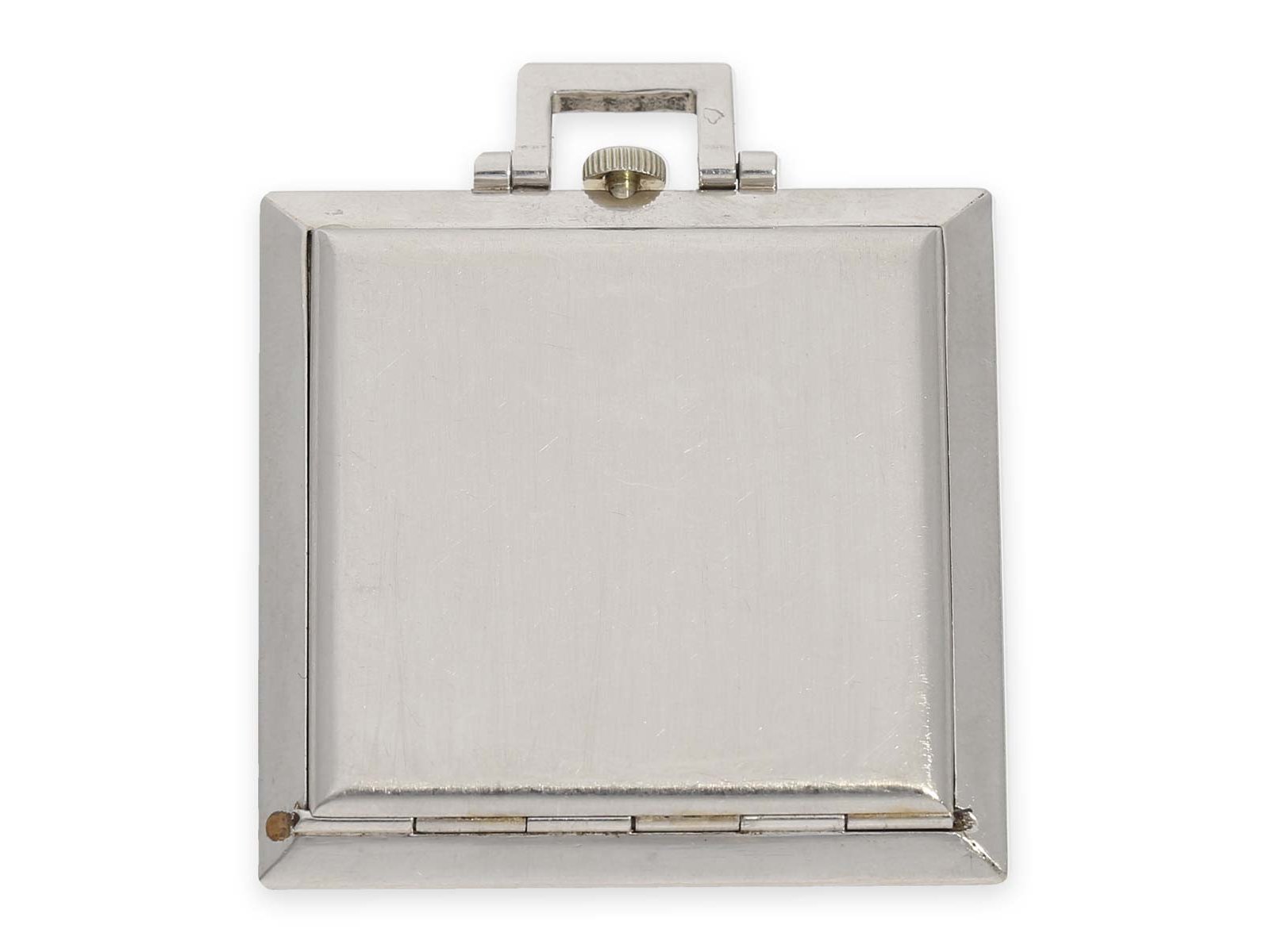 Pocket watch/ dress watch: extremely rare square dress watch from the Art Deco period, Vacheron & Co - Image 7 of 7