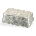 Snuff box: very fine box from around 1815 from an officer's possession