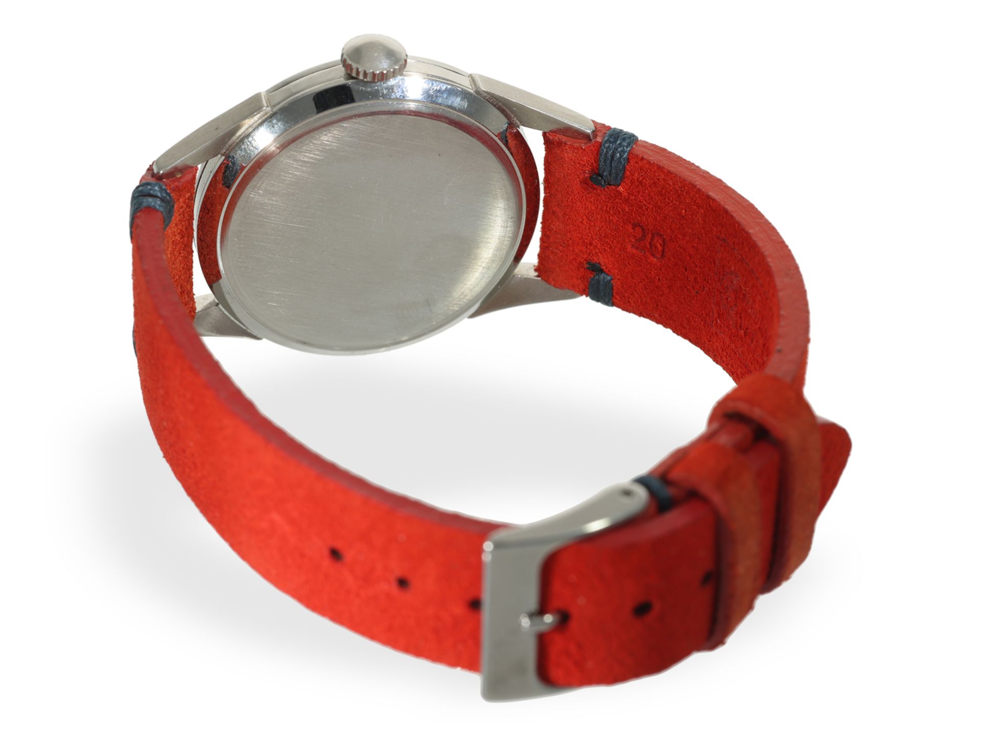 Armbanduhr: Longines von 1956, seltene Referenz 6666, mit Stammbuchauszug - Bild 2 aus 8