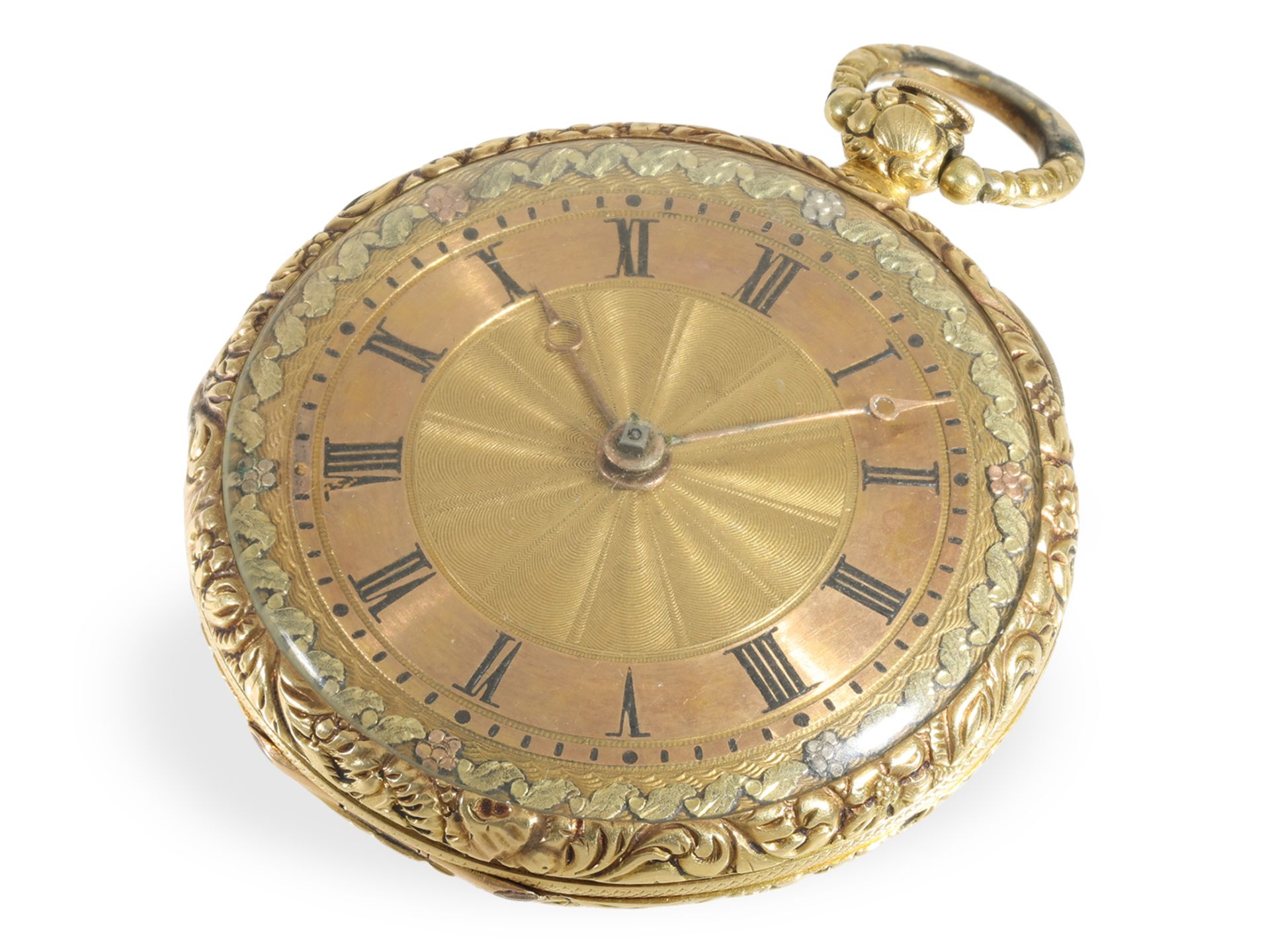 Pocket watch: gold verge watch from around 1830, owned by the Falinskys (manor) - Image 4 of 6