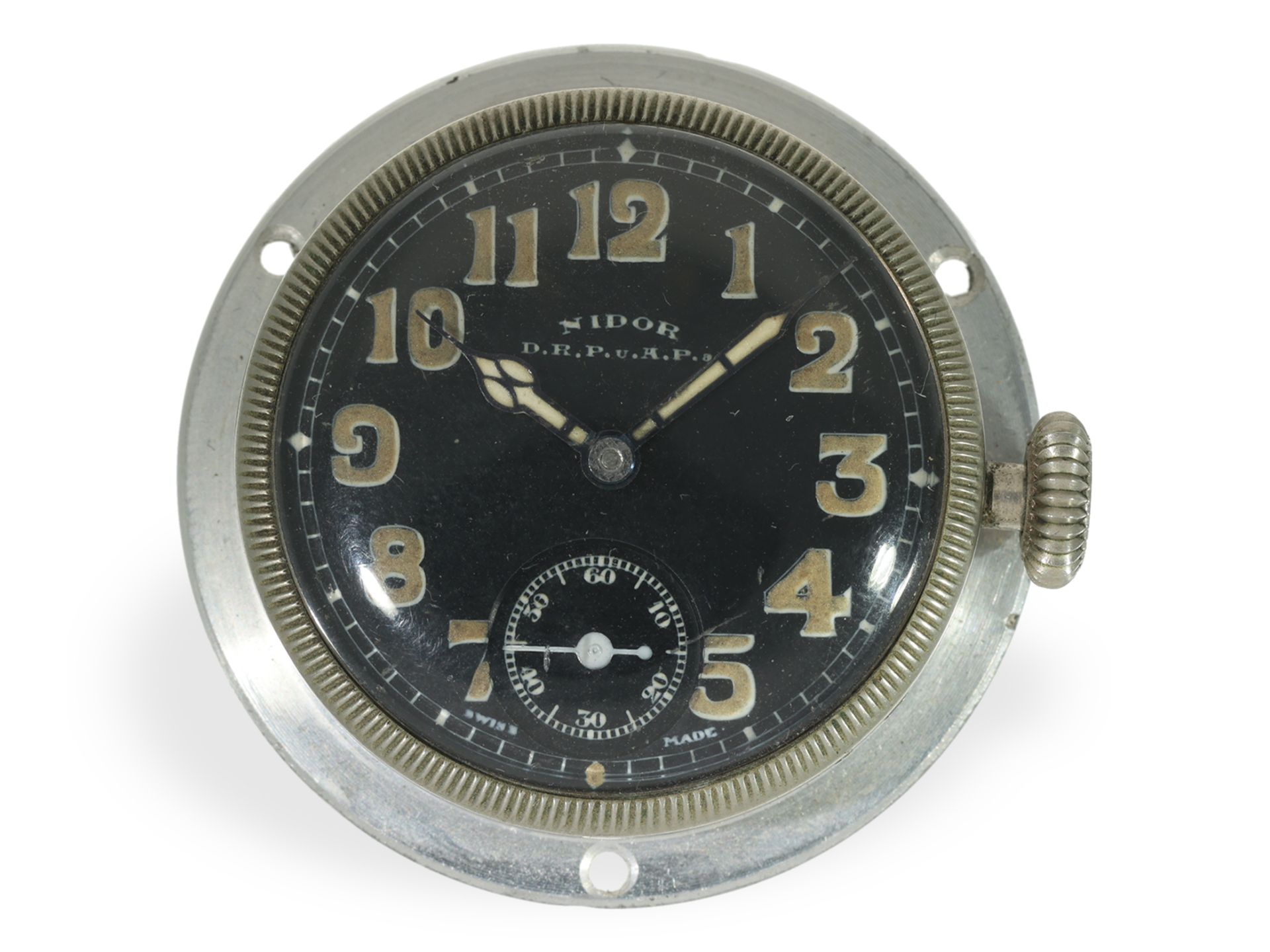 Pilot's watch/board watch: extremely rare Nidor pilot's watch from the Second World War